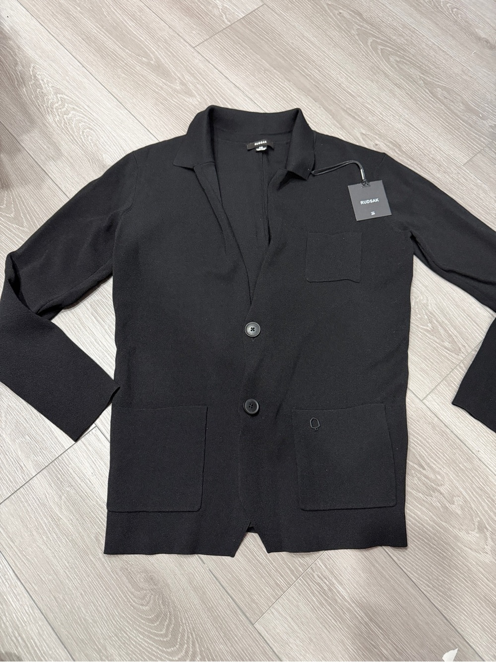 Rudsak Women's Black Knit Blazer Jacket
